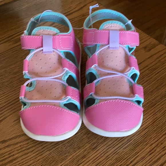 New See Kai Run girls Velcro pink sandals 12 - Picture 2 of 6